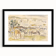 Expressionist Art - Horses in Landscape by Jules Pascin