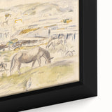 Expressionist Art - Horses in Landscape by Jules Pascin