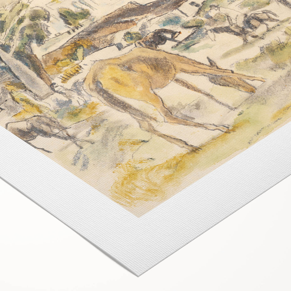 Expressionist Art - Horses in Landscape by Jules Pascin