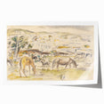 Expressionist Art - Horses in Landscape by Jules Pascin