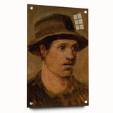 Head of a Laborer Realism Art Print - Ladislav Mednyánszky Portrait Canvas