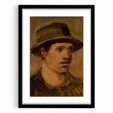 Head of a Laborer Realism Art Print - Ladislav Mednyánszky Portrait Canvas