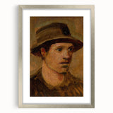 Head of a Laborer Realism Art Print - Ladislav Mednyánszky Portrait Canvas