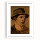 Head of a Laborer Realism Art Print - Ladislav Mednyánszky Portrait Canvas