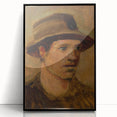 Head of a Laborer Realism Art Print - Ladislav Mednyánszky Portrait Canvas