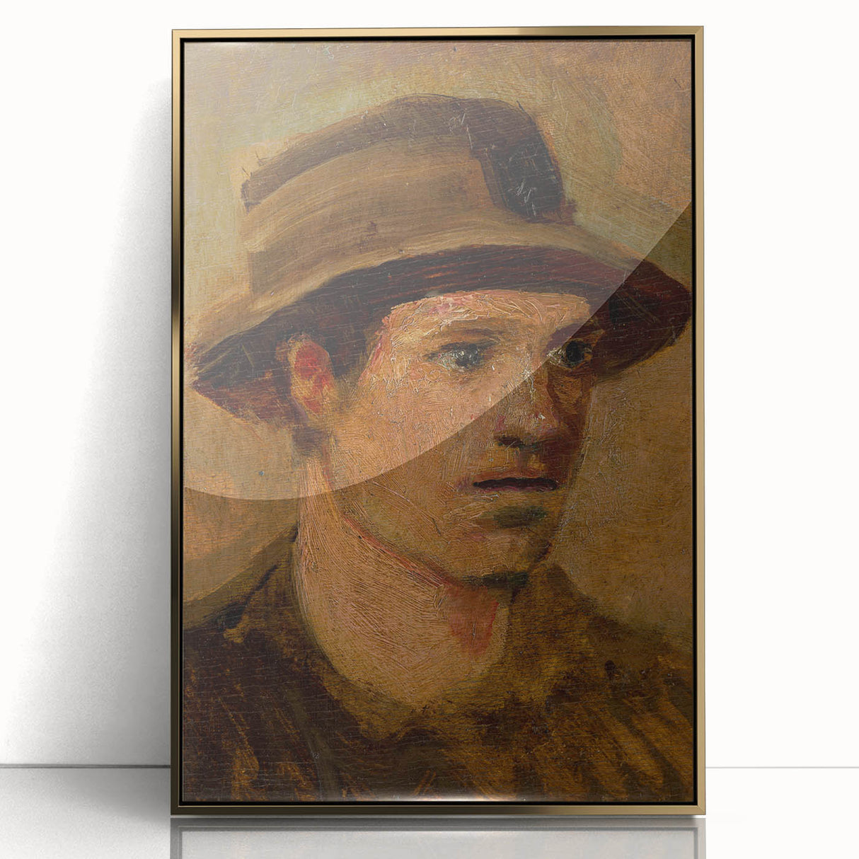 Head of a Laborer Realism Art Print - Ladislav Mednyánszky Portrait Canvas