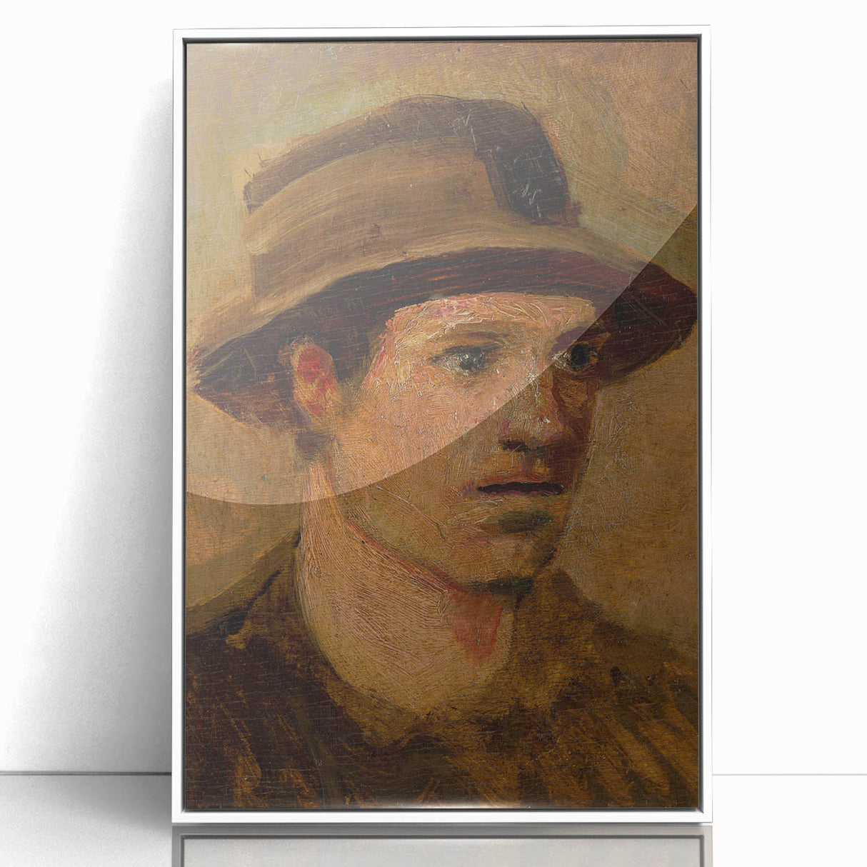 Head of a Laborer Realism Art Print - Ladislav Mednyánszky Portrait Canvas