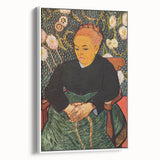 Extra large framed canvas featuring a vintage Van Gogh poster art in vibrant colors, ideal for living room decor.