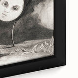 Modern Wall Art - Strange Flower Abstract Portrait in Monochromatic Style