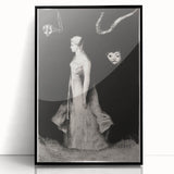 Modern Wall Art - Haunting Abstract Monochrome by Odilon Redon