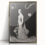 Modern Wall Art - Haunting Abstract Monochrome by Odilon Redon