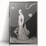 Modern Wall Art - Haunting Abstract Monochrome by Odilon Redon