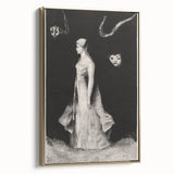 Modern Wall Art - Haunting Abstract Monochrome by Odilon Redon