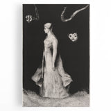 Modern Wall Art - Haunting Abstract Monochrome by Odilon Redon