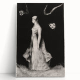 Modern Wall Art - Haunting Abstract Monochrome by Odilon Redon