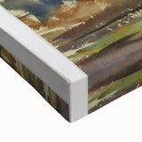 Modern Wall Art of Rainy Landscape Scene - Minimalist Contemporary Style