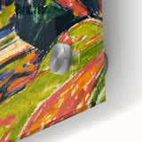 Modern Wall Art - Red Tree Abstract Landscape in Vibrant Expressionist Style