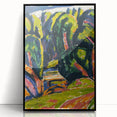 Modern Wall Art - Red Tree Abstract Landscape in Vibrant Expressionist Style