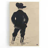 Modern Wall Art - Aristide Bruant Minimalist Poster by Toulouse-Lautrec