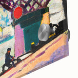 Modern Wall Art of Vibrant Bridge Scene - Abstract Contemporary Style