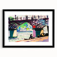 Modern Wall Art of Vibrant Bridge Scene - Abstract Contemporary Style