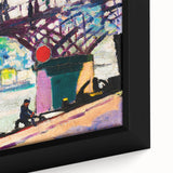 Modern Wall Art of Vibrant Bridge Scene - Abstract Contemporary Style