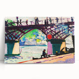 Modern Wall Art of Vibrant Bridge Scene - Abstract Contemporary Style