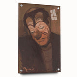 Modern Wall Art - Expressive Clown Portrait by Cyprián Majerník