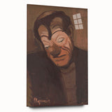 Modern Wall Art - Expressive Clown Portrait by Cyprián Majerník