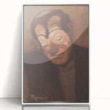 Modern Wall Art - Expressive Clown Portrait by Cyprián Majerník