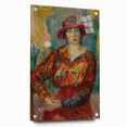 Modern Wall Art - Woman in Red Blouse with Tulips by Glackens