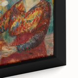 Modern Wall Art - Woman in Red Blouse with Tulips by Glackens