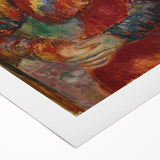 Modern Wall Art - Woman in Red Blouse with Tulips by Glackens