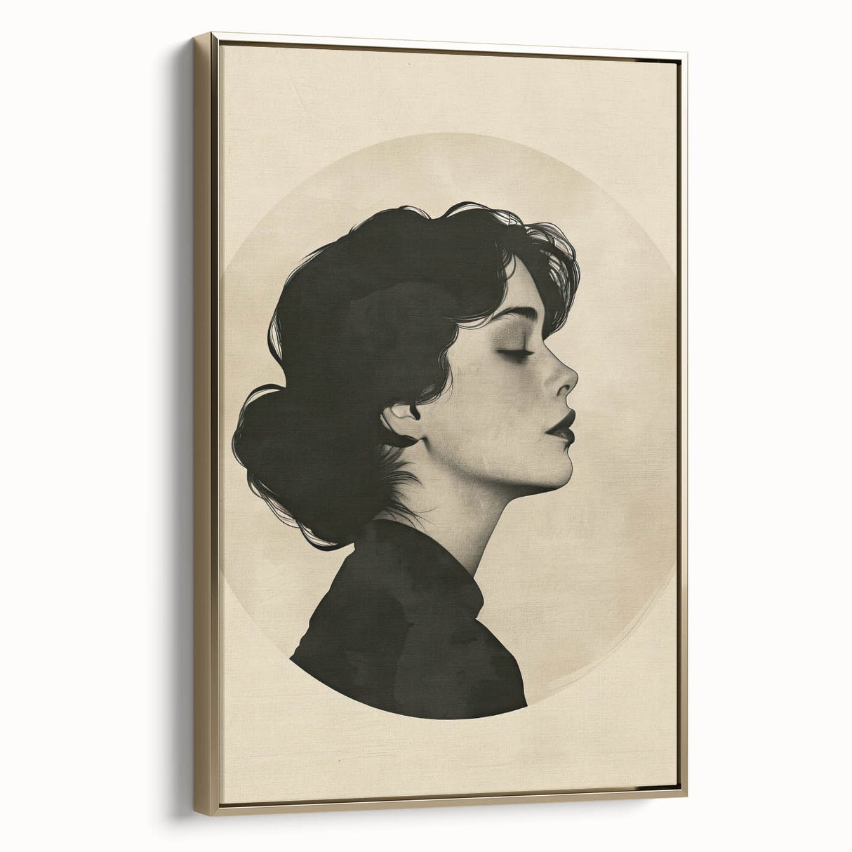 Elegant Dining Room Wall Art - Modern Black & White Portrait Print