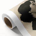 Elegant Dining Room Wall Art - Modern Black & White Portrait Print