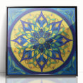 Abstract geometric framed acrylic artwork showcasing a modern black design, perfect for contemporary home decor, adding a stylish focal point to any room.