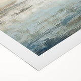 Abstract landscape wall art on rolled canvas, showcasing vibrant colors and fluid shapes, ideal for modern home decor. Packaged securely in a protective tube.