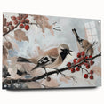 Acrylic glass artwork showcasing a colorful animal design displayed from a side view, featuring pin details for mounting. Ideal for modern decor and animal lovers.