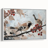 Framed canvas artwork showcasing a vibrant animal design with intricate details, set against a white background, highlighting its modern aesthetic for home decor.