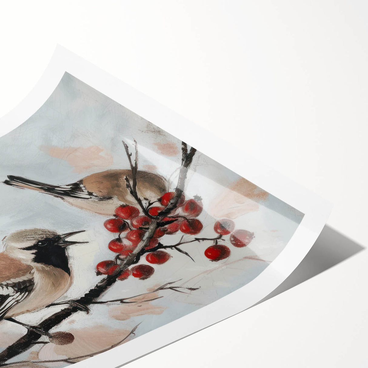 Rolled canvas print showcasing vibrant animal designs in a colorful, artistic style. Perfect for home decor, it arrives securely packaged in a protective cardboard tube, ready to enhance any space with its unique charm.