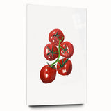 Large abstract wall art featuring vibrant fruits on acrylic glass, ideal for bedroom or dining room decor.