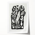 Modern Wall Art - Bold Black & White Crowing Rooster - Art Print