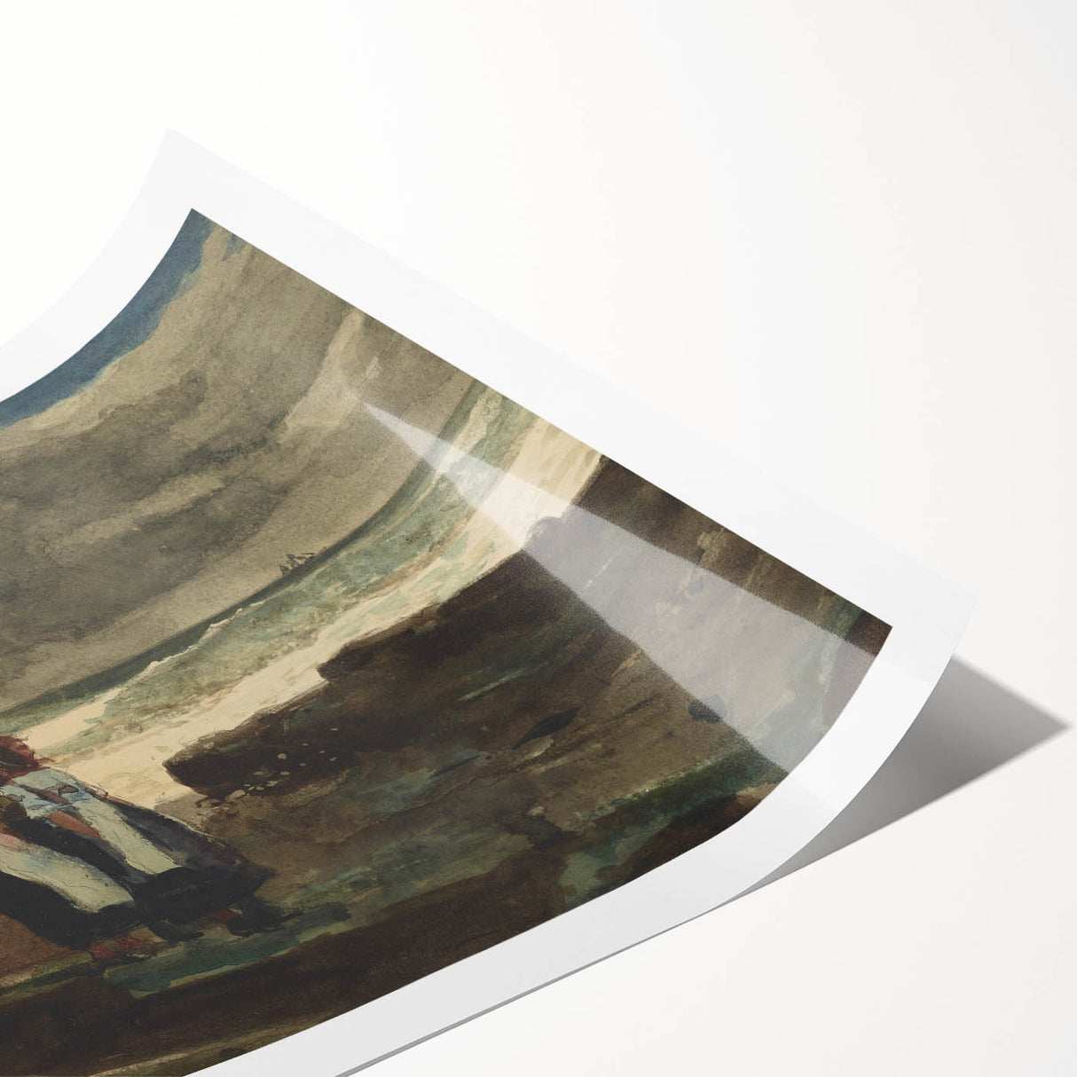 Sun and Clouds Realism Art Print - Winslow Homer Coastal Canvas Decor