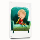Nursery Wall Art - Superhero Boy Kids Room Art for Playroom
