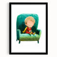 Nursery Wall Art - Superhero Boy Kids Room Art for Playroom