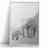 Elephant Family Nursery Wall Art – Baby Room & Kids Room Decor