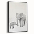 Elephant Family Nursery Wall Art – Baby Room & Kids Room Decor