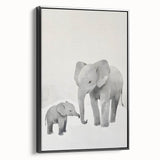 Elephant Family Nursery Wall Art – Baby Room & Kids Room Decor