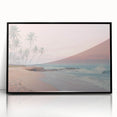 Large abstract wall art featuring swirling blue and white patterns on a black acrylic frame.