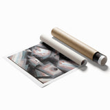 Modern Wall Art of Geometric Abstract Design - Minimalist Contemporary